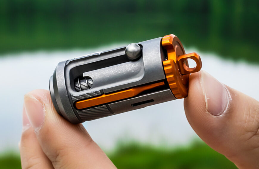 A high-contrast flat lay of high-tech and tactical EDC (Everyday Carry) gear, including a sleek multi-tool, a portable power bank, a minimalist wallet, and various small gadgets, with the title "Crazy EDC Gadgets You Must Own" overlaid on the image.