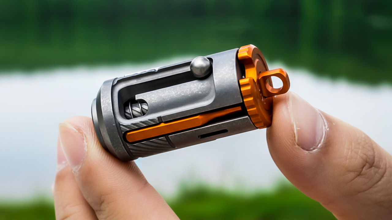 A high-contrast flat lay of high-tech and tactical EDC (Everyday Carry) gear, including a sleek multi-tool, a portable power bank, a minimalist wallet, and various small gadgets, with the title "Crazy EDC Gadgets You Must Own" overlaid on the image.