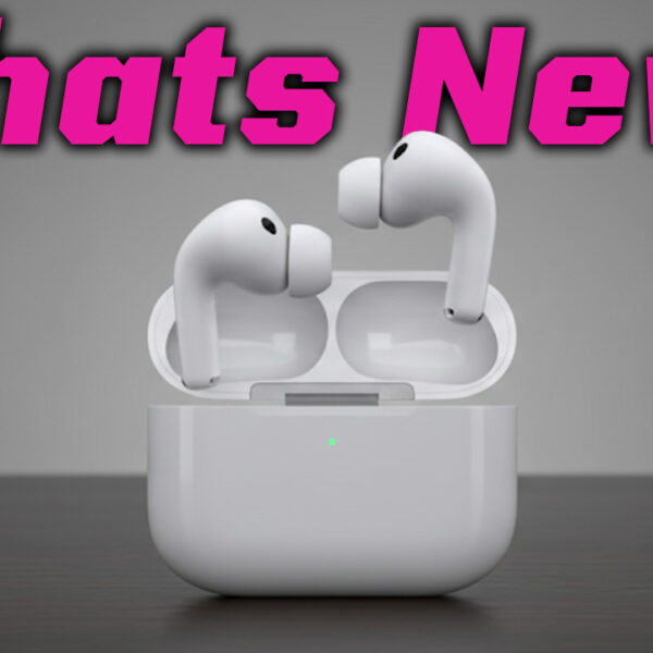 Apple AirPods Pro 3 earbuds with charging case on a clean white background, showing new silicone foam ear tips and sleek design