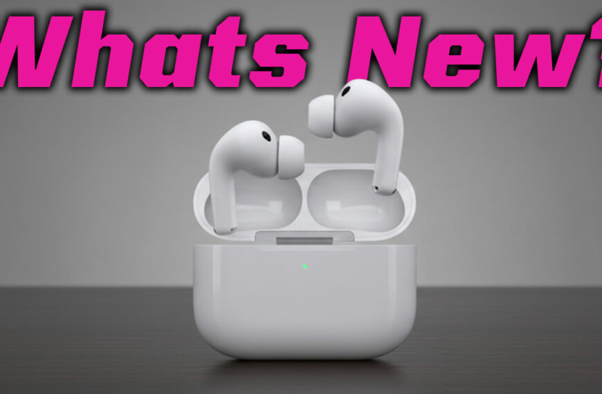 Apple AirPods Pro 3 earbuds with charging case on a clean white background, showing new silicone foam ear tips and sleek design