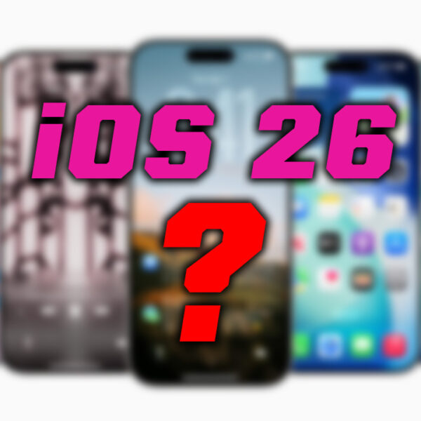 iOS 26 new features illustrated on iPhone screen showing lock screen, animated album artwork, battery insights, and Apple Music Automix update.