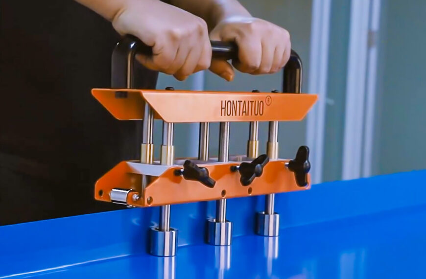 Cool tools on Amazon collage featuring a cordless die grinder, electric tile saw, extended reach ratchet, and precision hand tools. Must-have workshop gadgets for DIY projects.